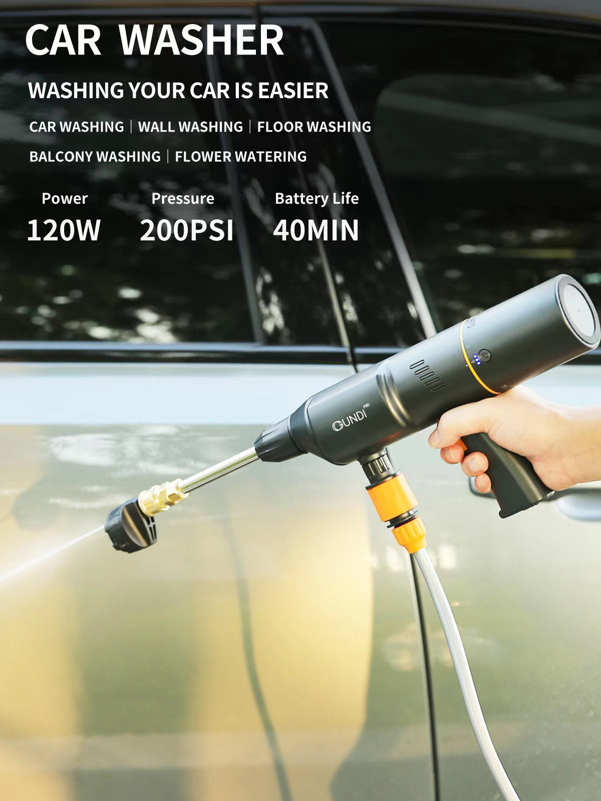 Gundi Pro portable water blaster